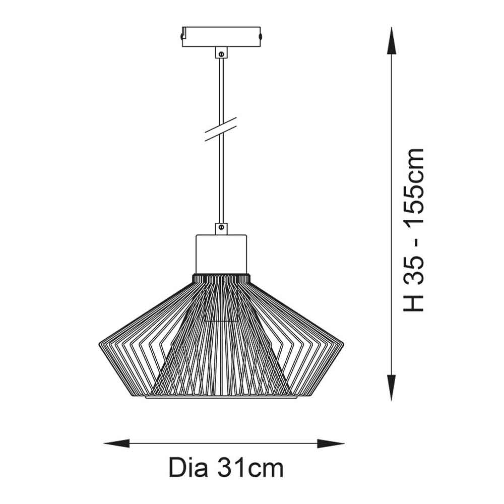 Kimberlyn Metal Ceiling Pendant Light in Gold