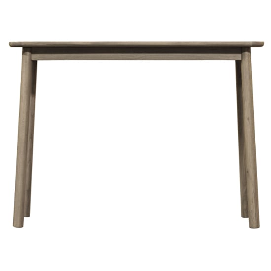 Photo of Kinghamia rectangular wooden console table in grey