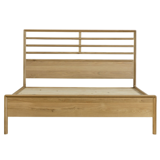 Kinghamia Wooden King Size Bed In Oak