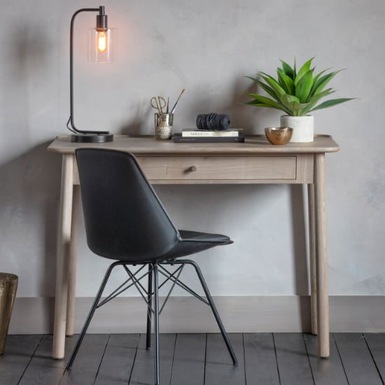 Product photograph of Kinghamia Wooden Laptop Desk With 1 Drawer In Grey from Furniture in Fashion