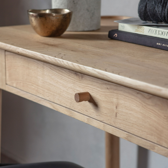 Kinghamia Wooden Laptop Desk With 1 Drawer In Oak_3