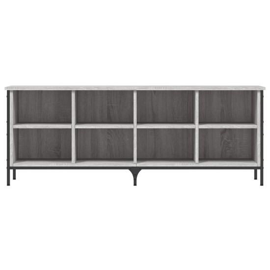 Kinsley Shoe Storage Cabinet With 8 Compartments In Grey Oak