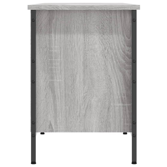 Kinsley Shoe Storage Cabinet With 8 Compartments In Grey Oak