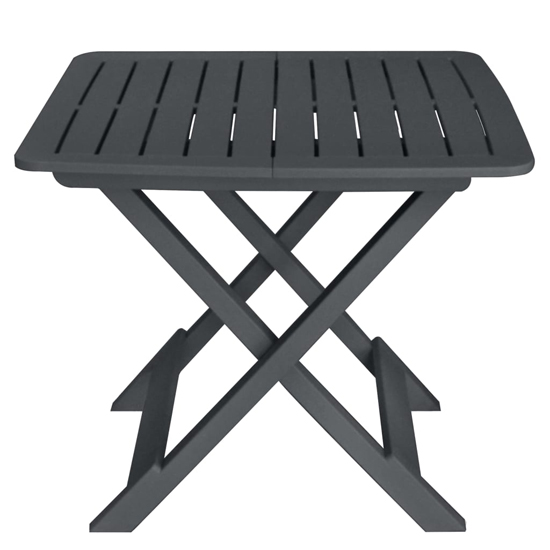 Kinston Plastic 3 Piece Folding Bistro Set In Anthracite