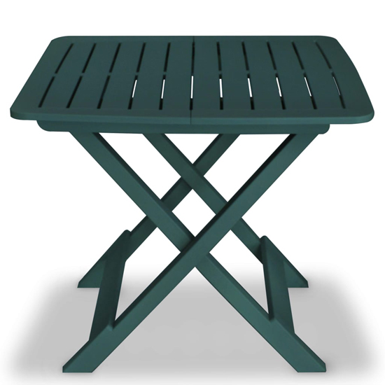 Kinston Plastic 3 Piece Folding Bistro Set In Green