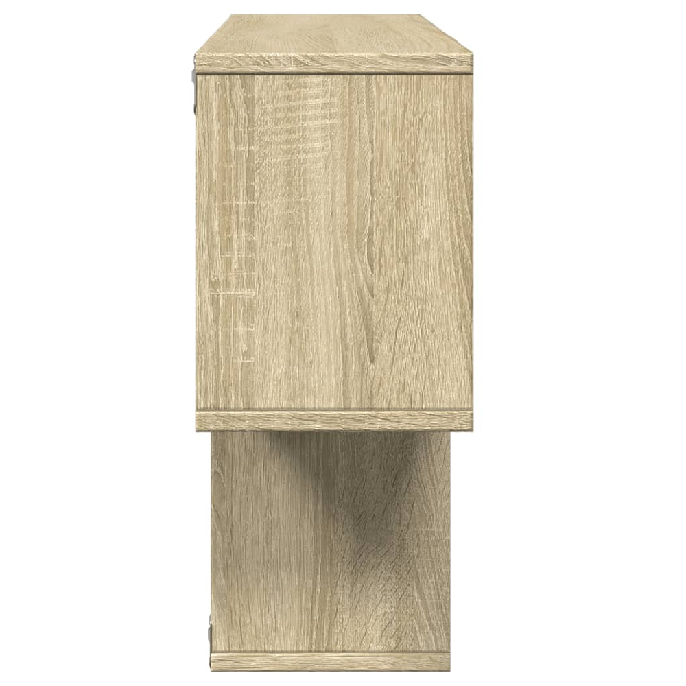 Kinston Wooden Wall Shelf With 4 Shelves In Sonoma Oak