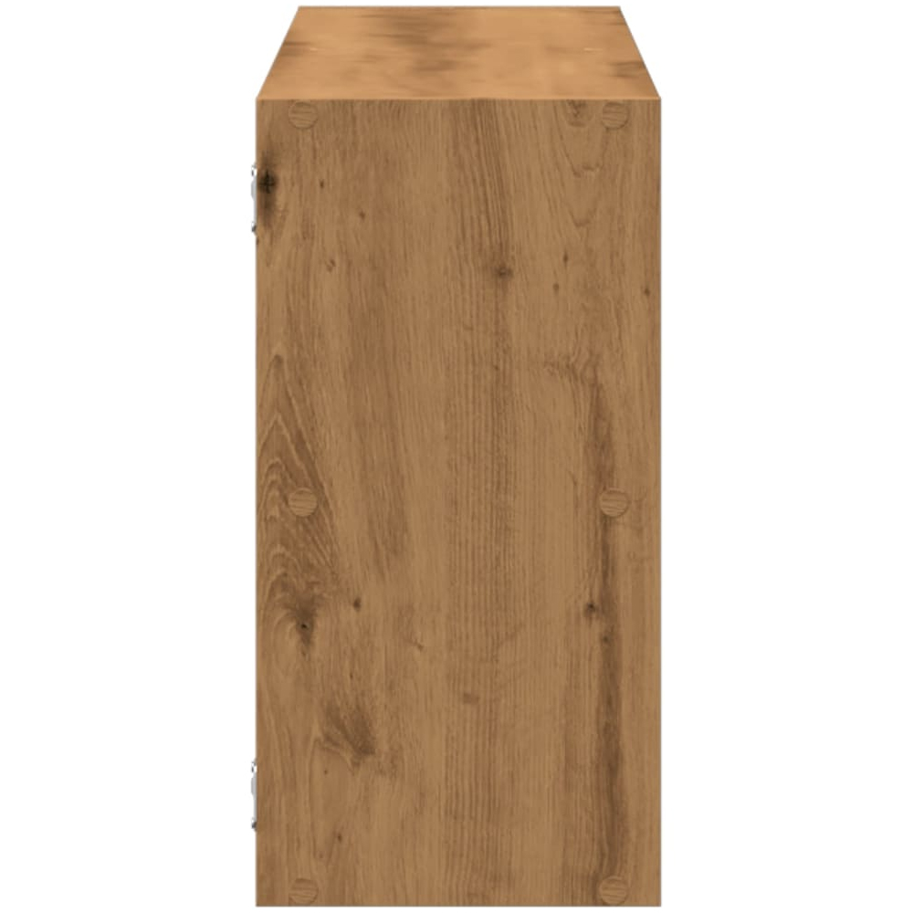 Kinston Wooden Wall Shelf With 5 Shelves In Artisan Oak