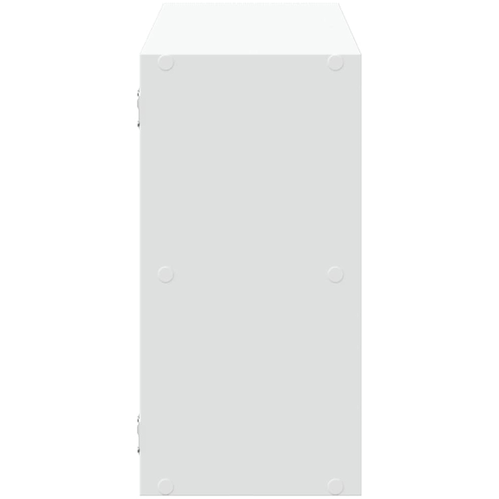 Kinston Wooden Wall Shelf With 5 Shelves In White
