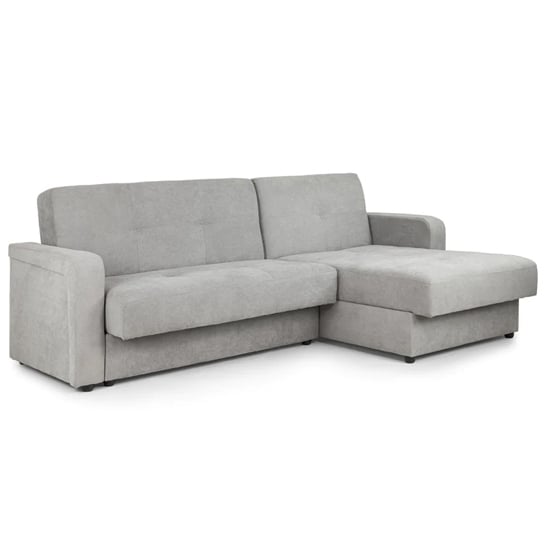 Product photograph of Kira Fabric Sofa Bed Corner In Grey from Furniture in Fashion