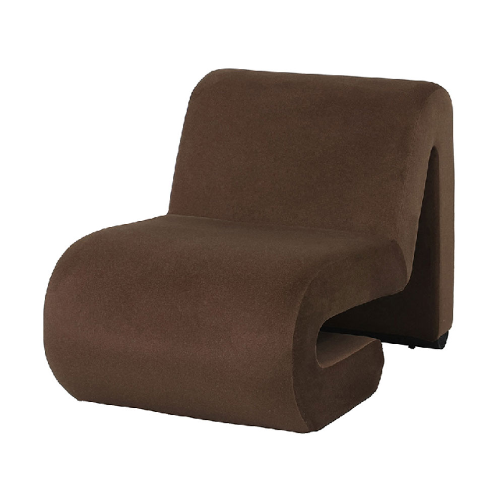 Kireva Fabric Armchair in Brown