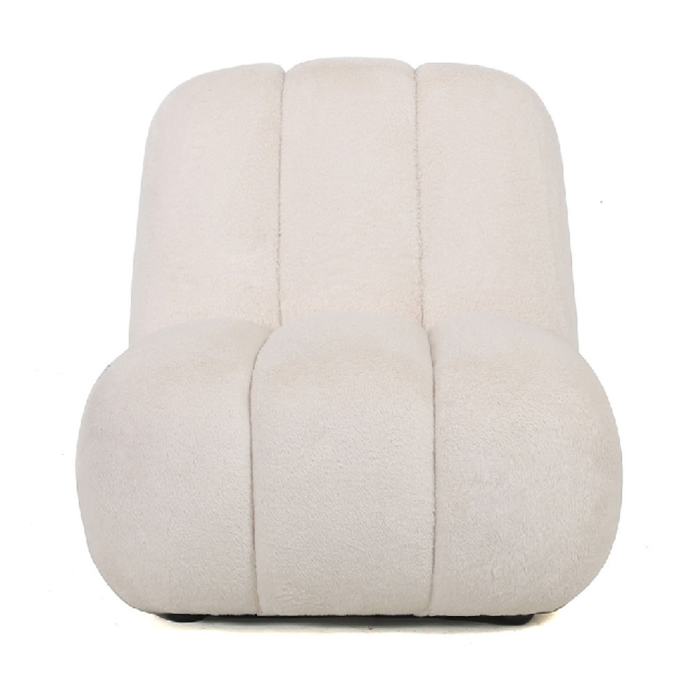 Kireva Polyester Armchair in Cream