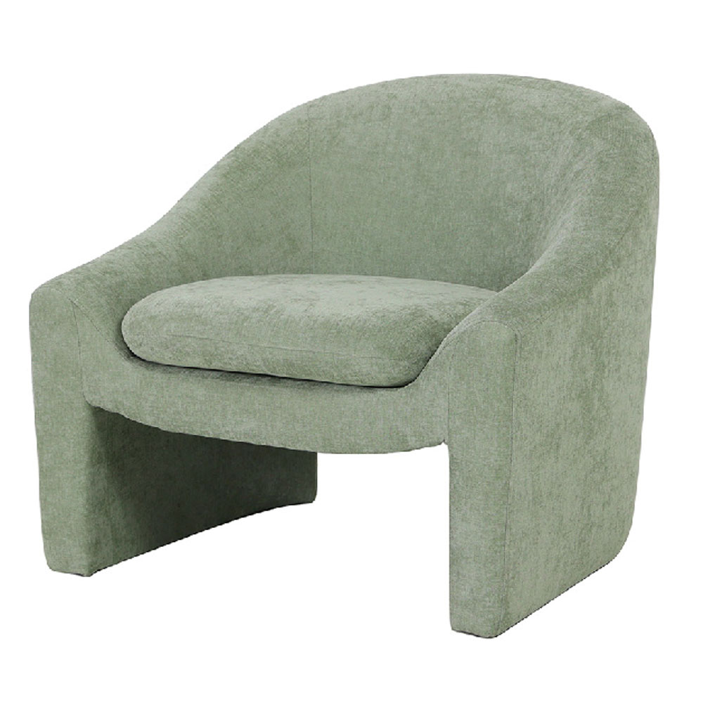 Kireva Polyester Armchair in Green