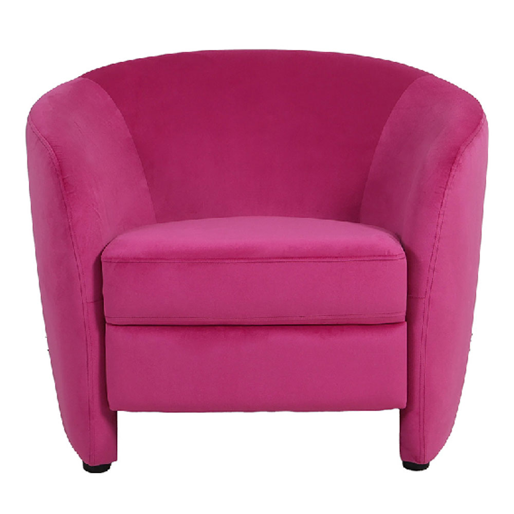Kireva Velvet Armchair in Pink