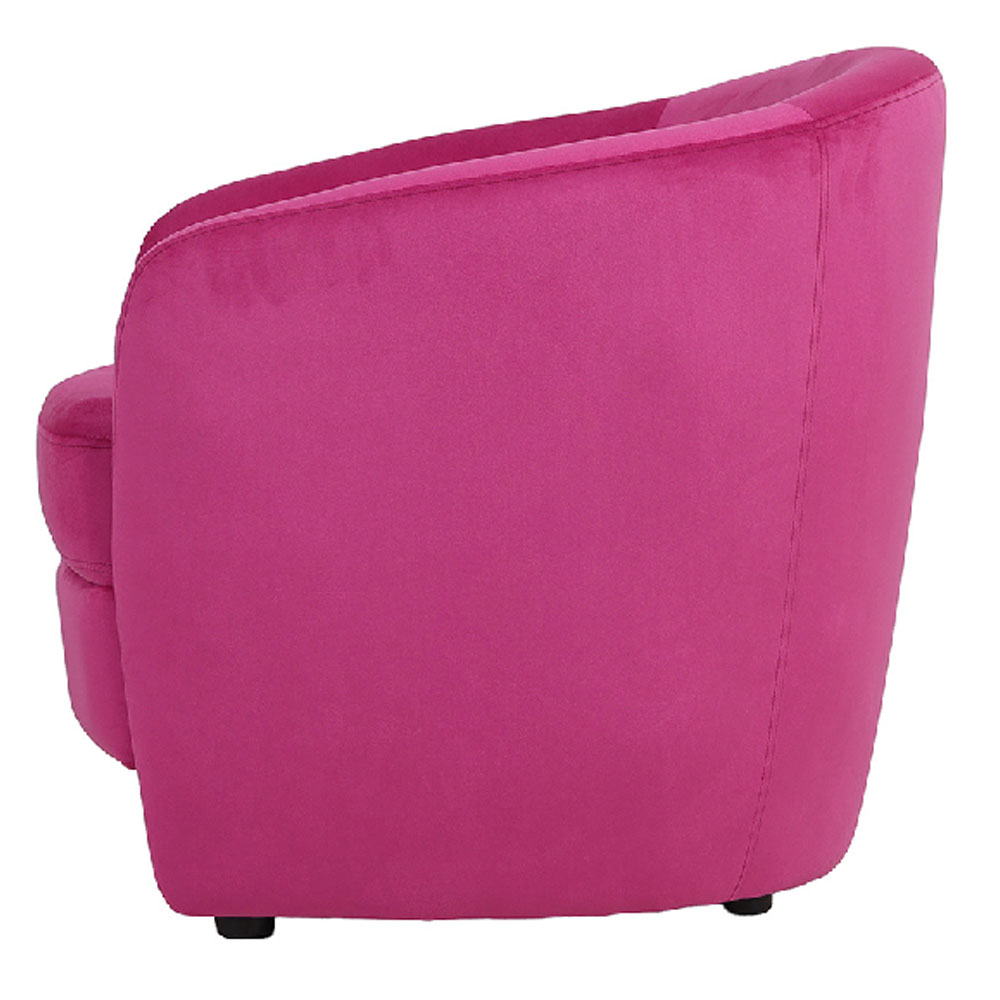 Kireva Velvet Armchair in Pink