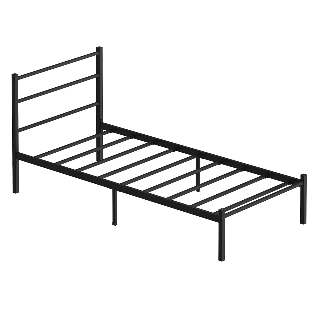 Kiroth Metal Single Bed in Black