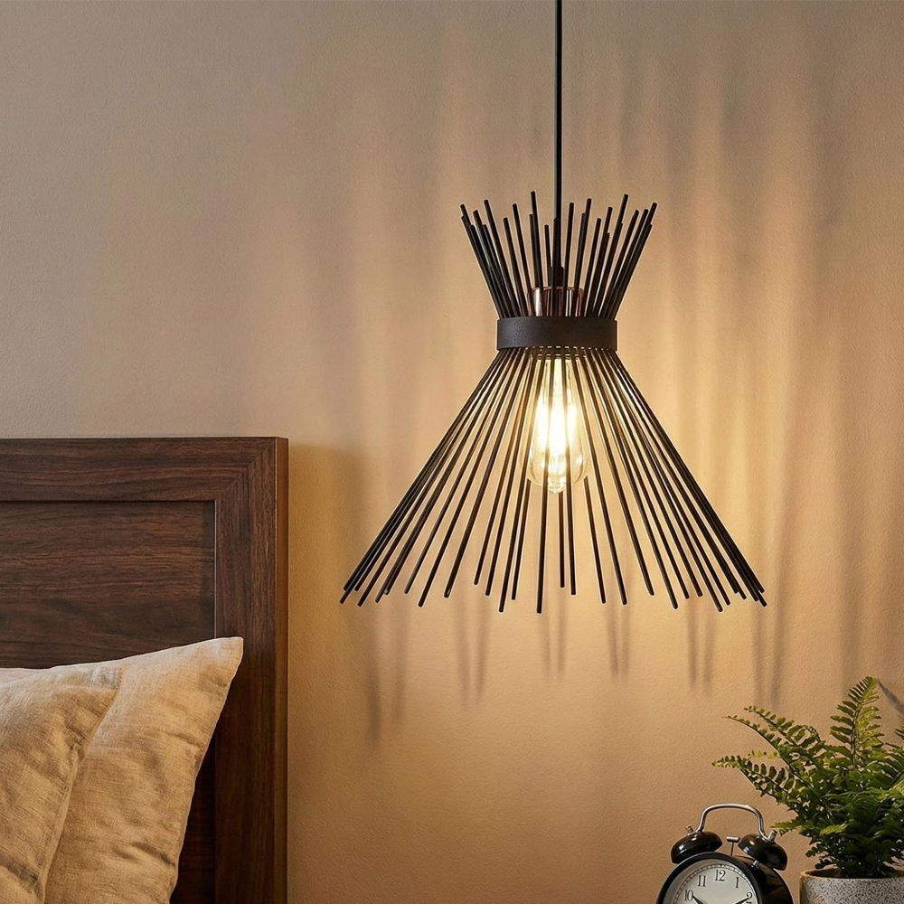 Kirpi Metal Ceiling Pendant Light in Black