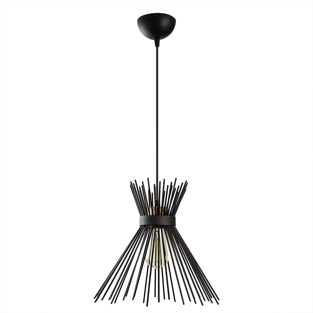 Kirpi Metal Ceiling Pendant Light in Black