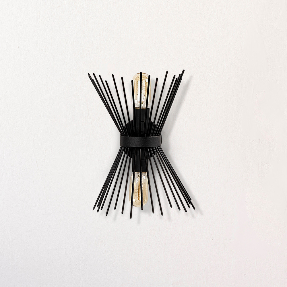 Kirpi Metal Wall Light in Black