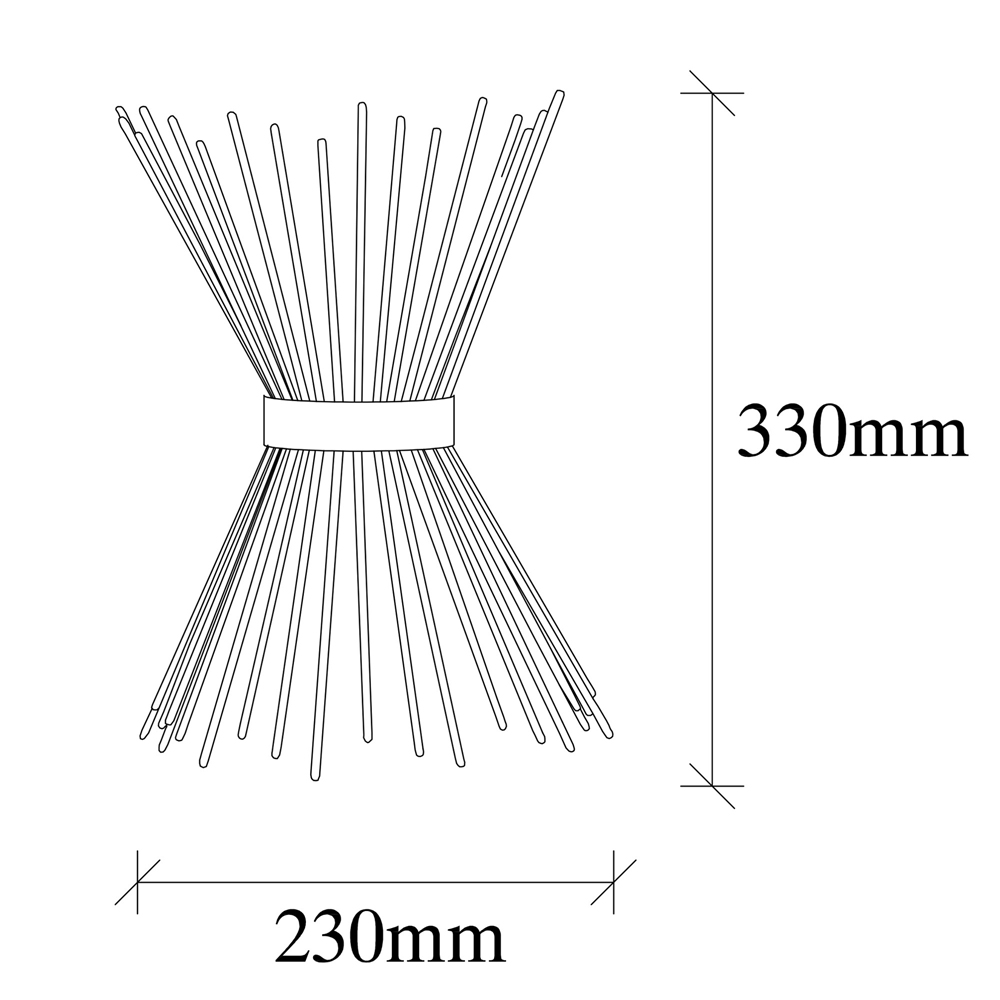 Kirpi Metal Wall Light in Black