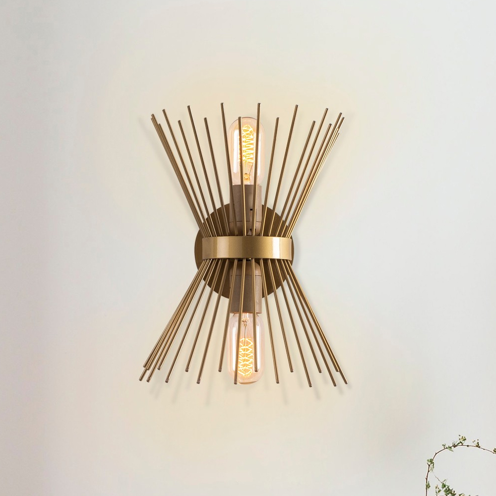 Kirpi Metal Wall Light in Gold