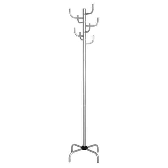 Product photograph of Kitchener Metal Coat Stand In Aluminium from Furniture in Fashion