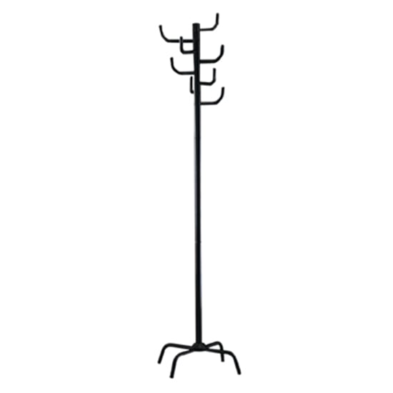 Product photograph of Kitchener Metal Coat Stand In Black from Furniture in Fashion