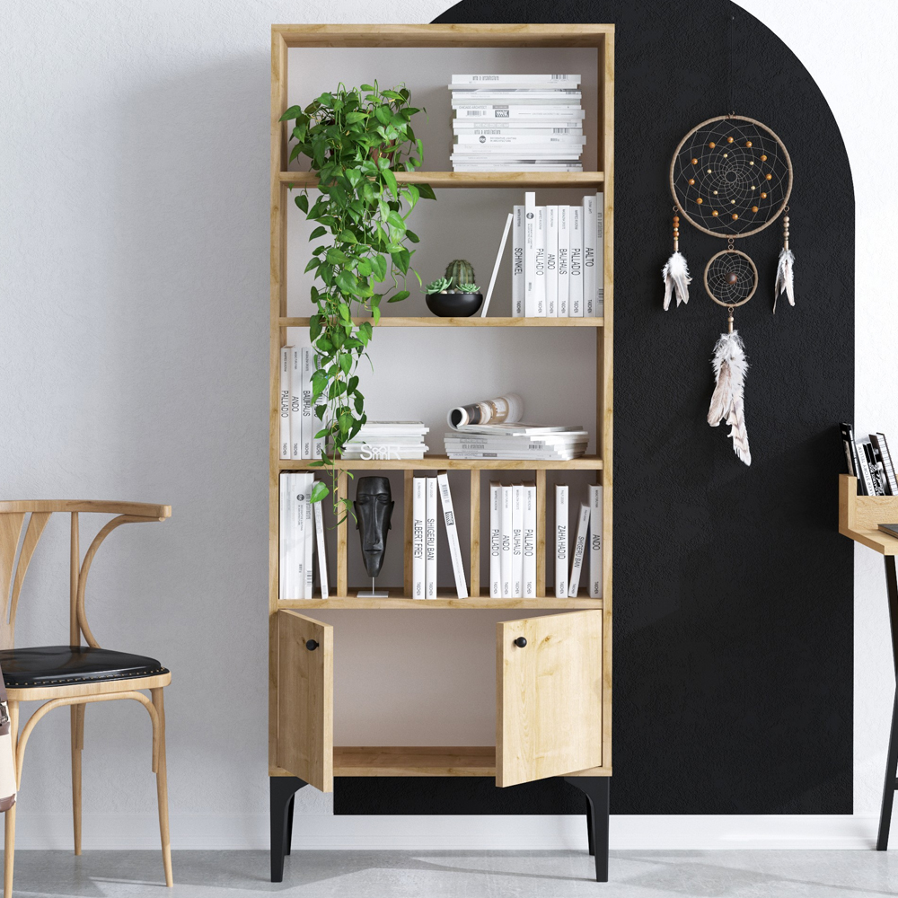 Kiyora Wooden Storage Furniture with 2 Doors in Sapphire Oak