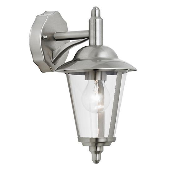 Klien Clear Glass Shade Downlight Wall Light In Polished