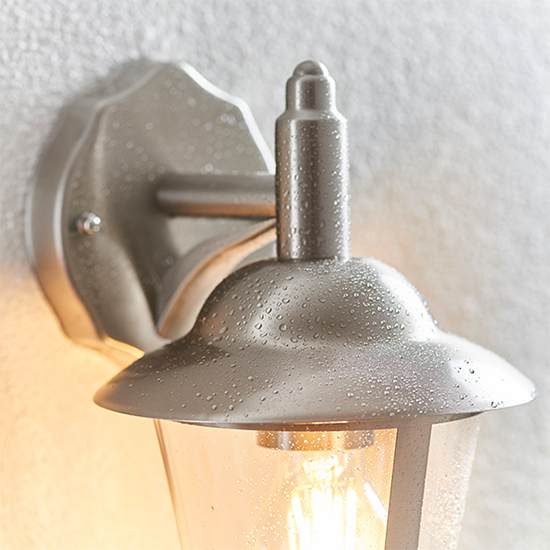 Klien Clear Glass Shade Downlight Wall Light In Polished