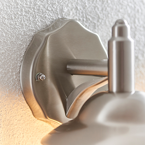 Klien Clear Glass Shade Downlight Wall Light In Polished