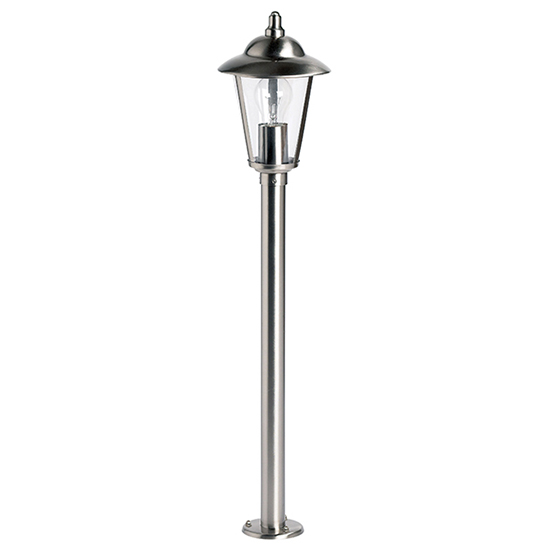 Read more about Klien outdoor clear shade bollard in polished stainless steel