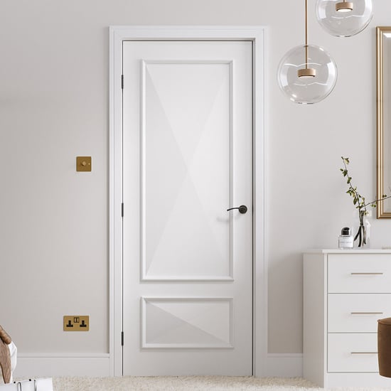 Product photograph of Knightsbridge 1981mm X 838mm Fire Proof Internal Door In White from Furniture in Fashion