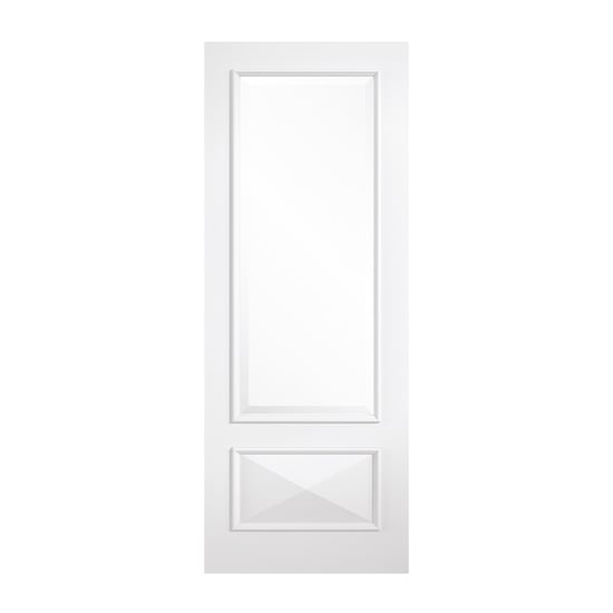 Photo of Knightsbridge glazed 1981mm x 686mm internal door in white