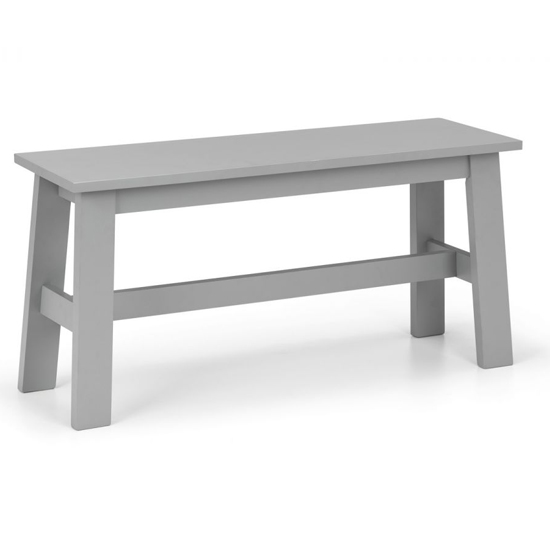 Read more about Kalare wooden dining bench in lajitar grey