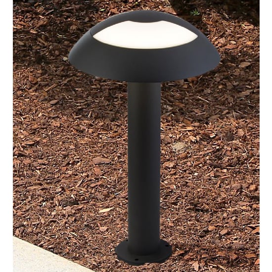 Kocab Mushroom Outdoor LED Post Light In Dark Grey