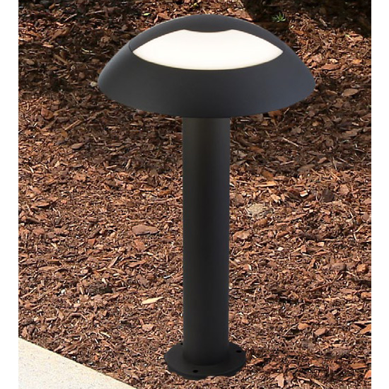 Product photograph of Kocab Mushroom Outdoor Led Post Light In Dark Grey from Furniture in Fashion