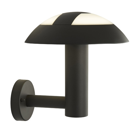 Kocab Mushroom Outdoor LED Wall Light In Dark Grey_2
