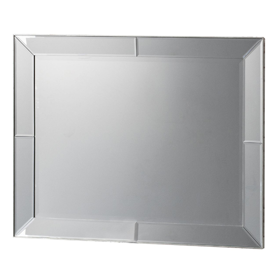 Read more about Kodak large rectangular bevelled wall mirror in silver