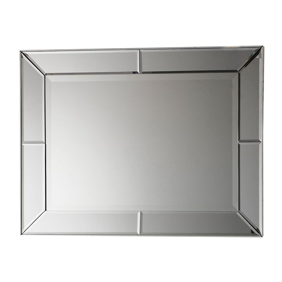 Product photograph of Kodak Small Rectangular Bevelled Wall Mirror In Silver from Furniture in Fashion