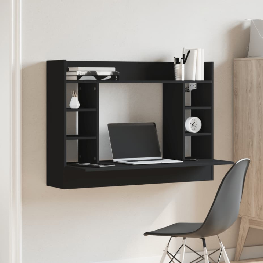Read more about Kodak wooden wall mounted laptop desk in black