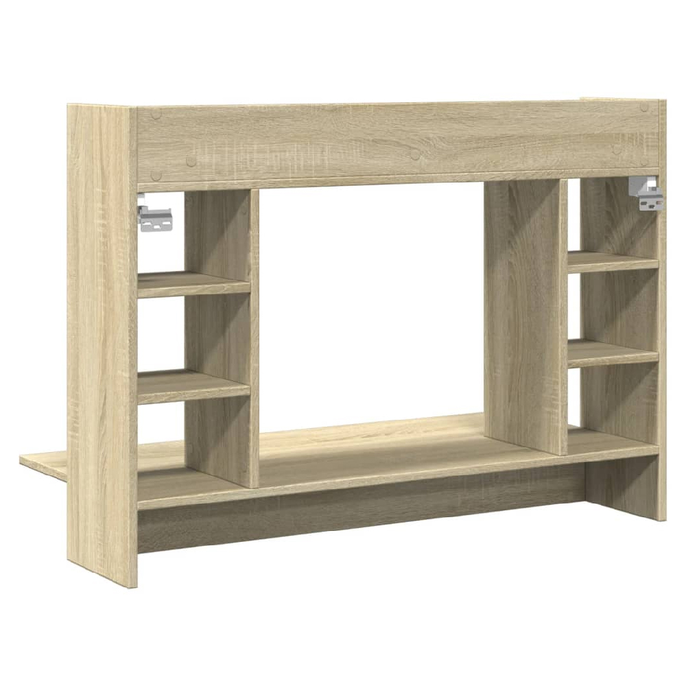 Kodak Wooden Wall Mounted Laptop Desk In Sonoma Oak