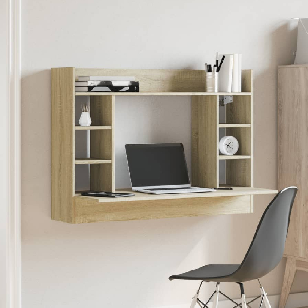 Read more about Kodak wooden wall mounted laptop desk in sonoma oak