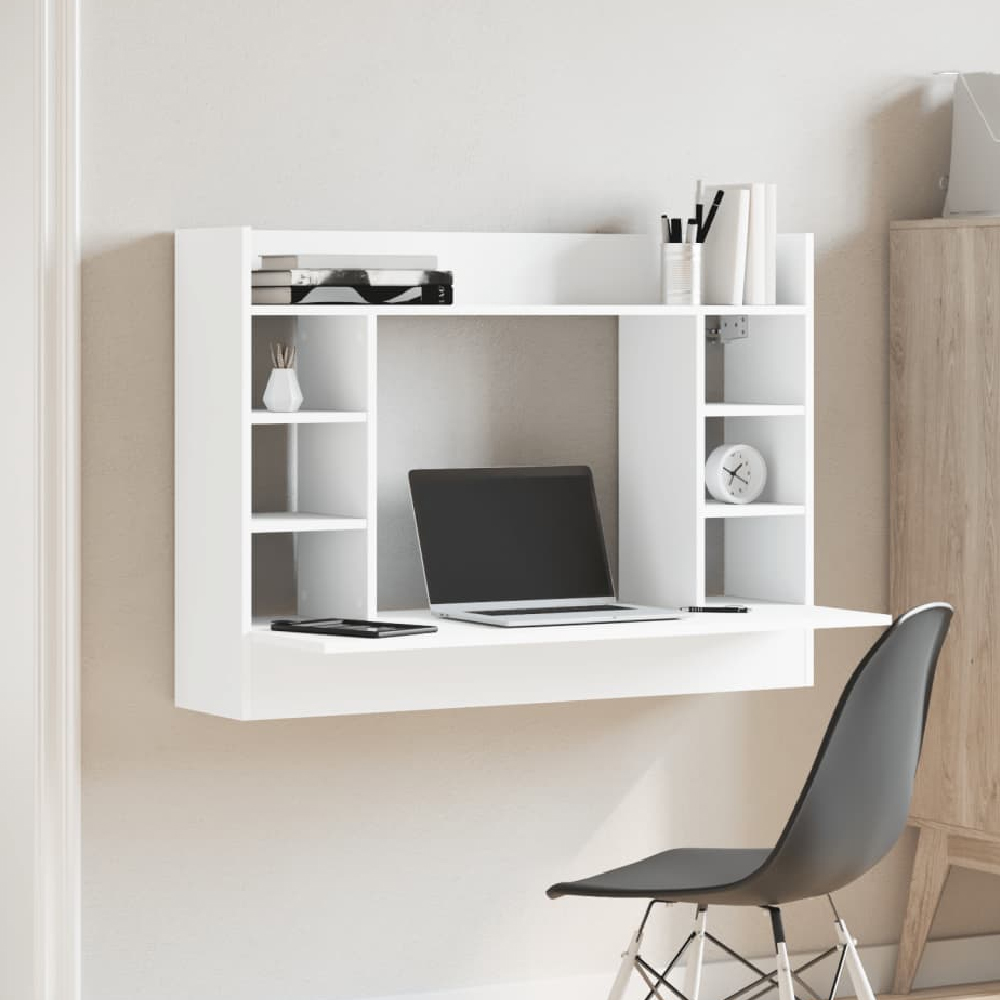 Read more about Kodak wooden wall mounted laptop desk in white