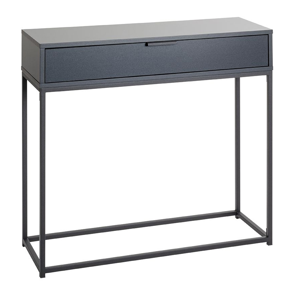 Kodiak Wooden Console Table With 1 Drawer In Anthracite
