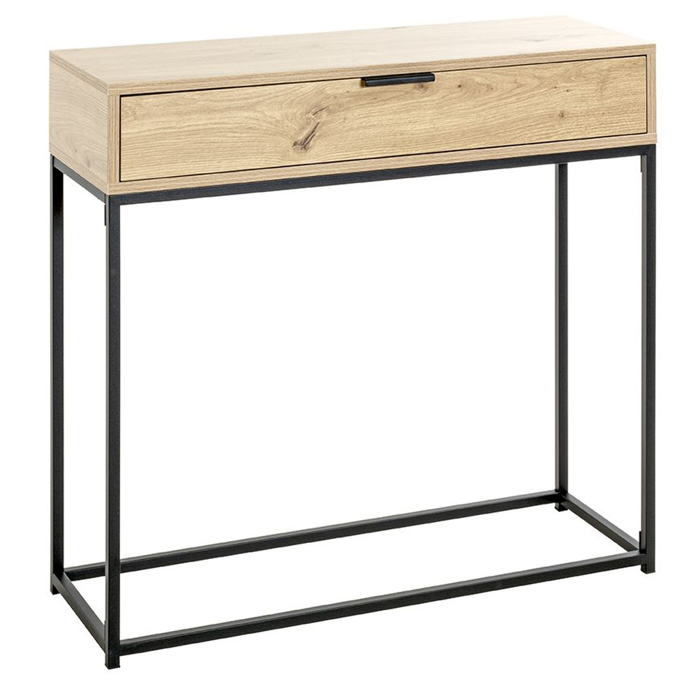 Kodiak Wooden Console Table With 1 Drawer In Oak