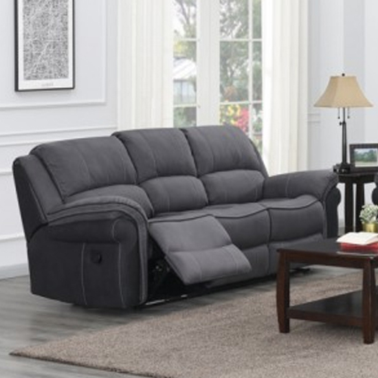 Photo of Koeia fabric 3 seater sofa in grey fusion