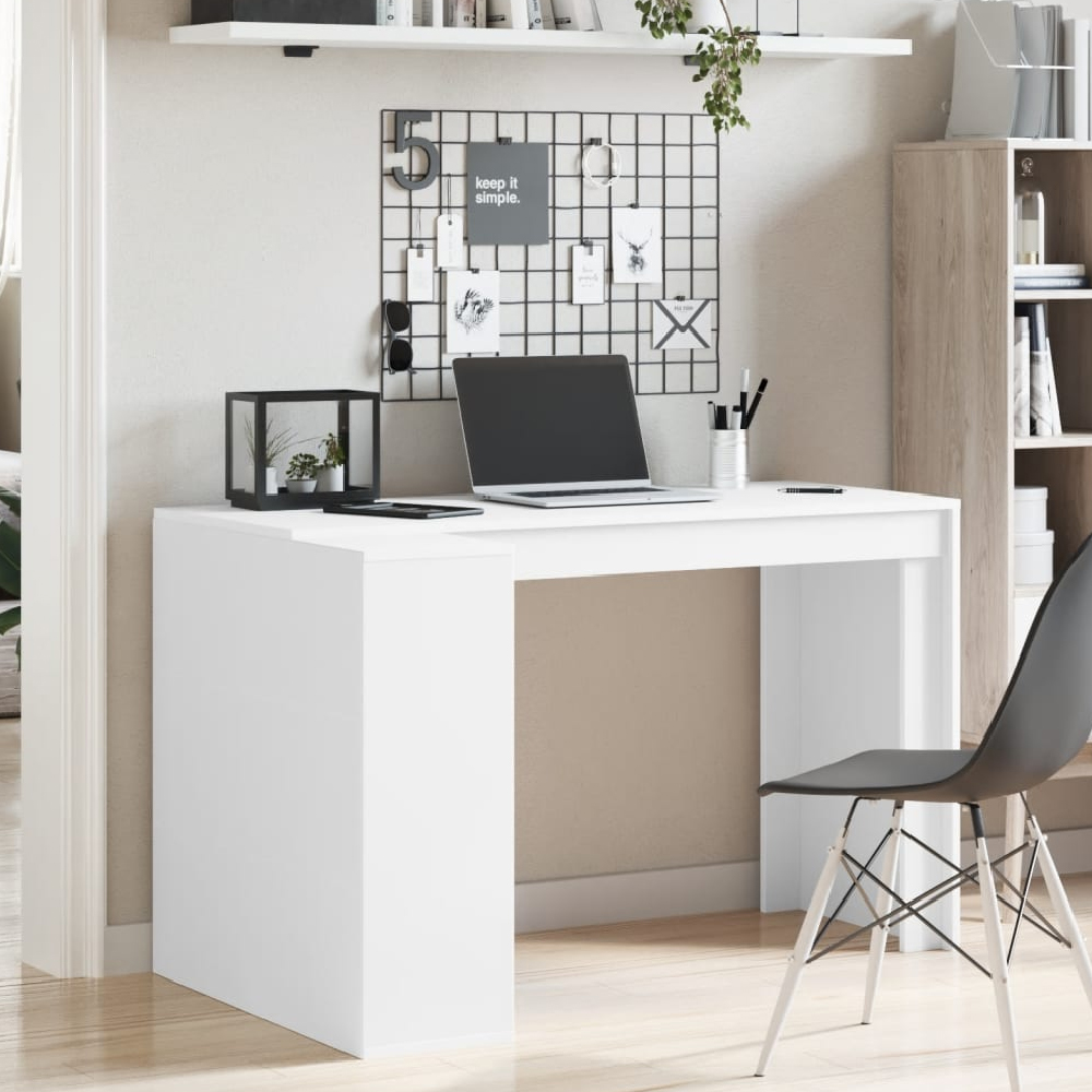 Read more about Kokomo wooden laptop desk with 4 shelves in white