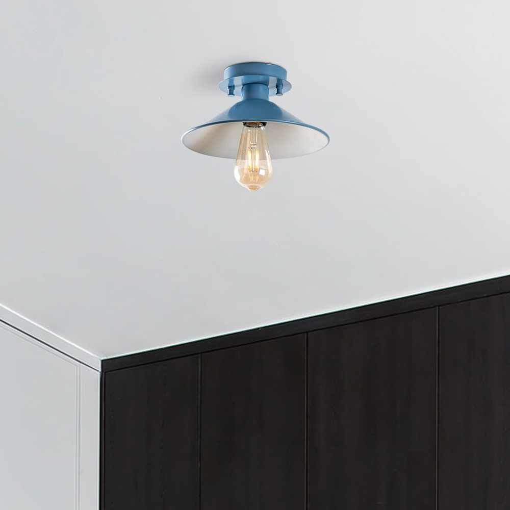 Konik Metal Ceiling Light in Blue