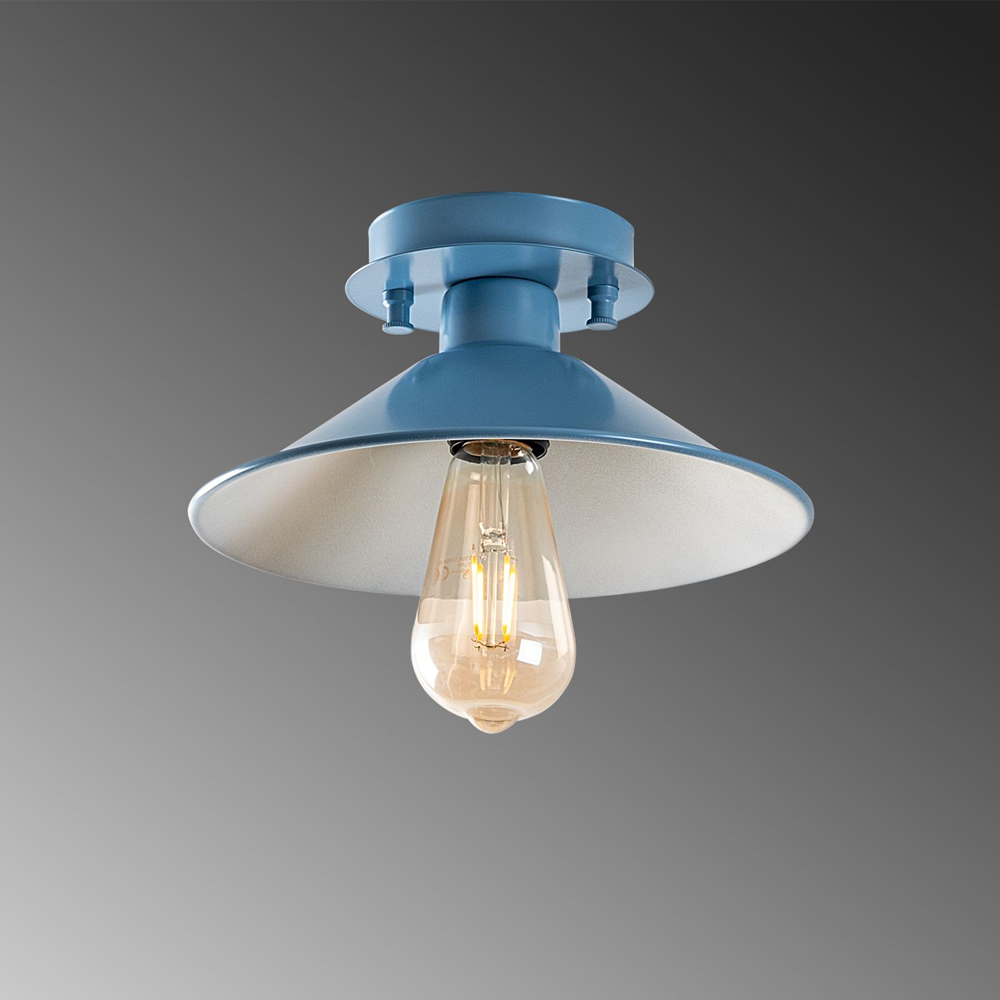 Konik Metal Ceiling Light in Blue