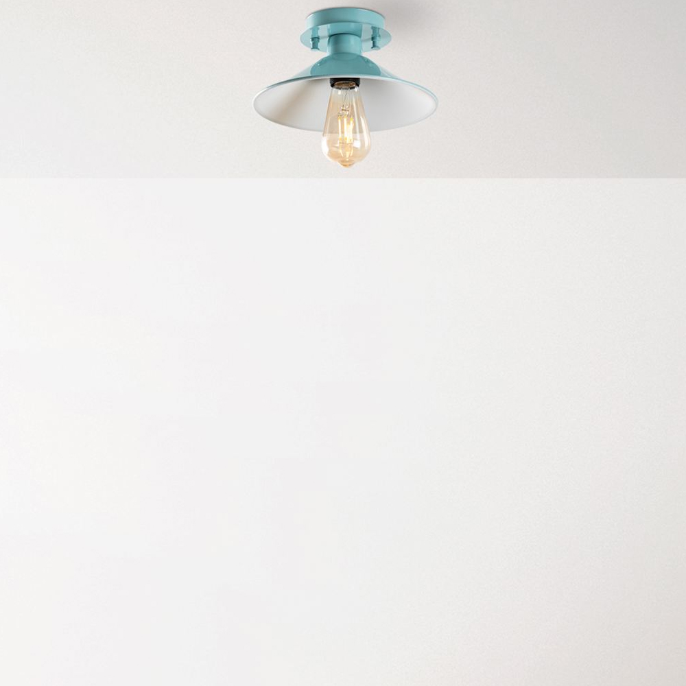 Konik Metal Ceiling Light in Turquoise